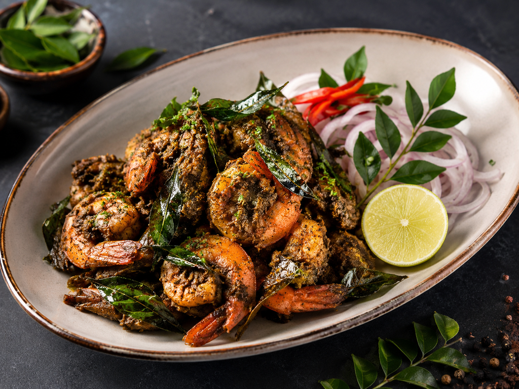 Curry Leaf Prawns
